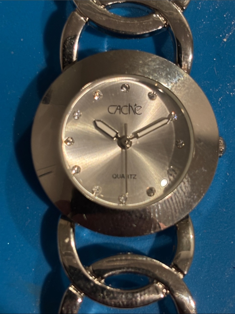 Silver-Tone Women's Bracelet Watch